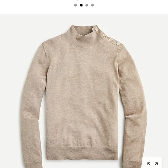 J. Crew silk blend shoulder button sweater sz S - Picture 7 of 7